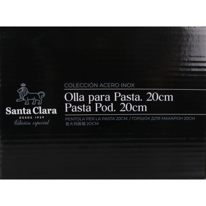 Olla Pasta Santa Clara 20 cm con tapa (2 Unidades) 2