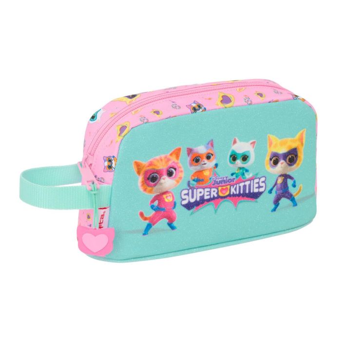 Portatodo SuperKitties Rosa Turquesa 21,5 x 12 x 6,5 cm