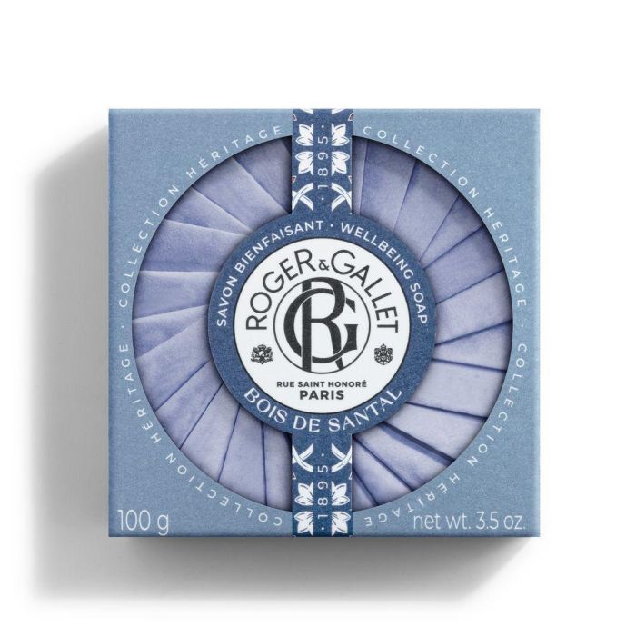 Roger & Gallet 3969B Pastilla de Jabón Perfumado Bois de Santal | Sándalo y Geranio para Experiencia de Bienestar y Piel Suave 100g
