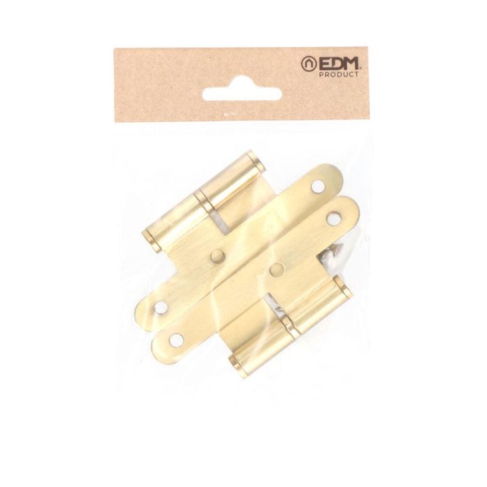 Pernio sin remate pn04 izquierda 100x58mm latón satinado 1 Pernio sin remate pn04 izquierda 100x58mm latón satinado 1