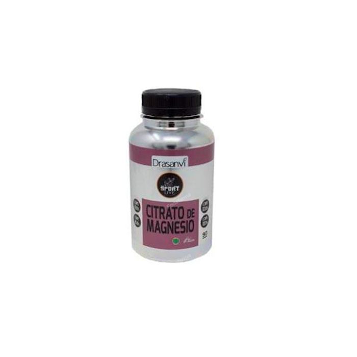 Sport Live Citrato de Magnesio 90 Comprimidos. Reduce Cansancio y Fatiga, Contracción Muscular, Huesos. Sin Gluten