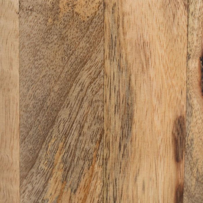 S/2 Tarro Blanco-Natural Madera de Mango 15 X 15 X 15 cm