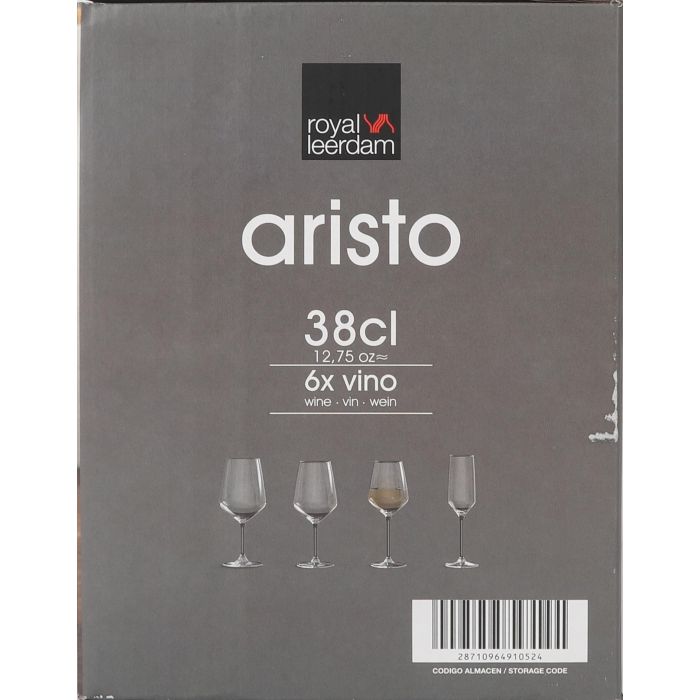 Royal Leerdam Set de 6 Copas de Vino Aristocráticas 38 cl 2