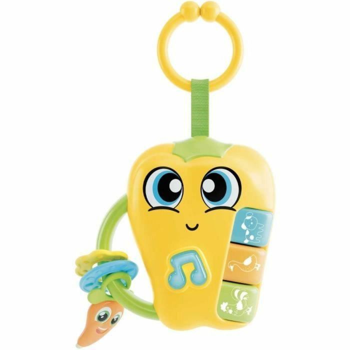 Lisciani Giochi LIS8008324109883 Pepper Sonajero Electrónico CAROTINA BABY con Sonidos y Melodías Alegres y Mordedores Lisciani Giochi LIS8008324109883 Pepper Sonajero Electrónico CAROTINA BABY con Sonidos y Melodías Alegres y Mordedores