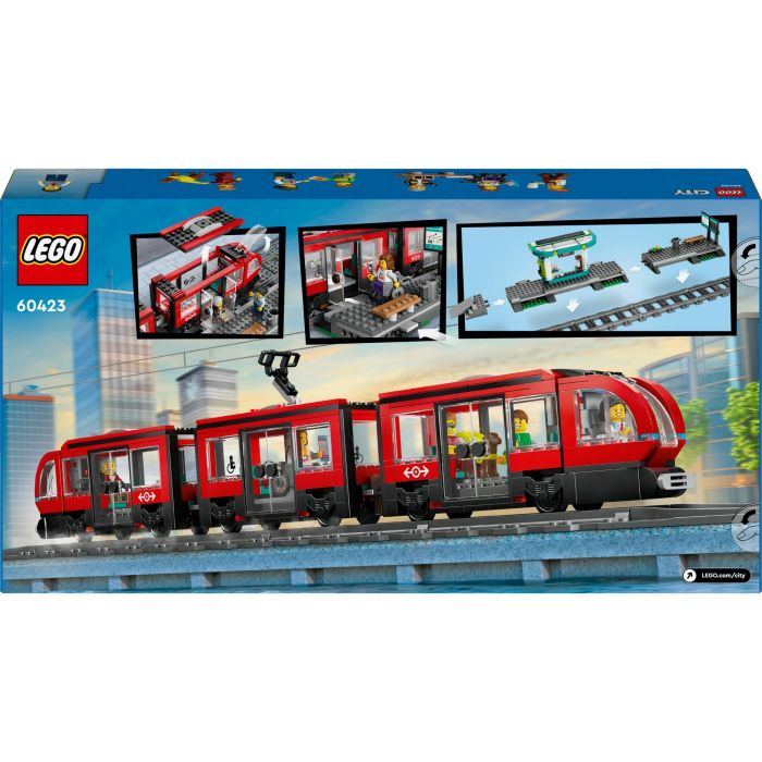 LEGO 60423 City Tranvía y Estación del Centro de la Ciudad, set de juego de construcción para niños a partir de 7 años 8 LEGO 60423 City Tranvía y Estación del Centro de la Ciudad, set de juego de construcción para niños a partir de 7 años 8