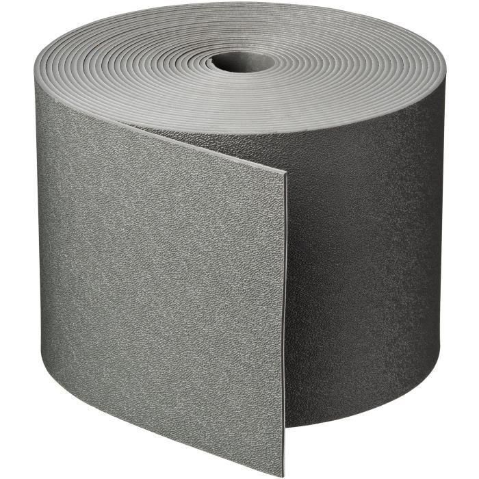 Borde de jardín - NATURE - Gris - PE reciclado, espesor 3 mm - Al 15 cm x 10 m - 10 anclajes grises - Al 26,7 x 1,9 x 1,8 cm 1