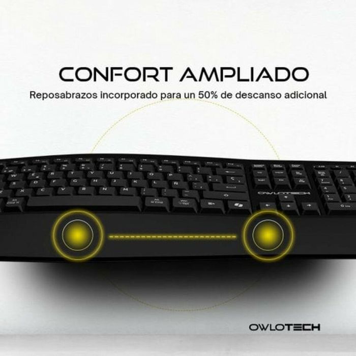 Teclado y Ratón Owlotech EK500 Negro 3