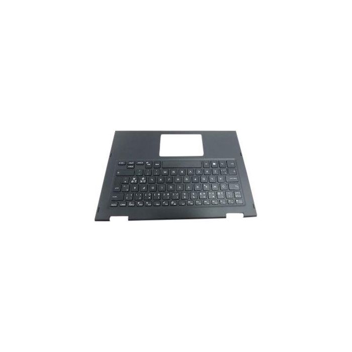 Dell Teclado Inglés Internacional Retroiluminado con Reposamuñecas para Portátiles, 80 Teclas, Ergonómico, Alta Comodidad y Eficiencia 1