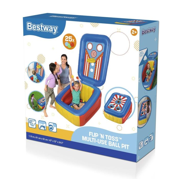 Bestway Piscina Hinchable Infantil Juegos con Bolas 110x81x62 cm +2 Años Jardin 52635 2