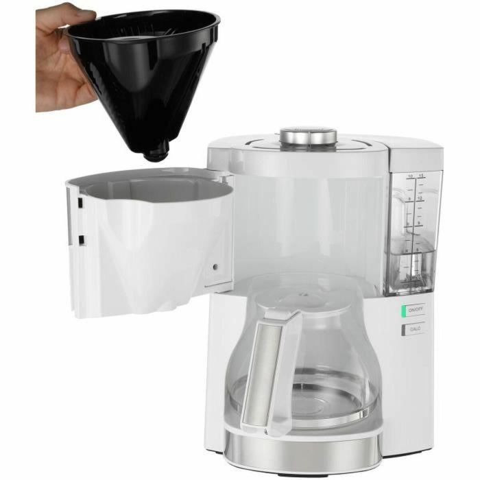 Melitta 1025-05 Cafetera de Filtro Look V Perfección Blanca, 10 Tazas (1.25L), AromaSelector, Acero Inoxidable 5 Melitta 1025-05 Cafetera de Filtro Look V Perfección Blanca, 10 Tazas (1.25L), AromaSelector, Acero Inoxidable 5