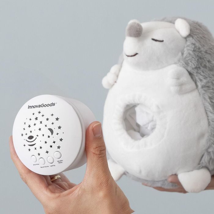 Erizo de Peluche con Ruido Blanco y Proyector Quitamiedos Spikey InnovaGoods 4 Erizo de Peluche con Ruido Blanco y Proyector Quitamiedos Spikey InnovaGoods 4