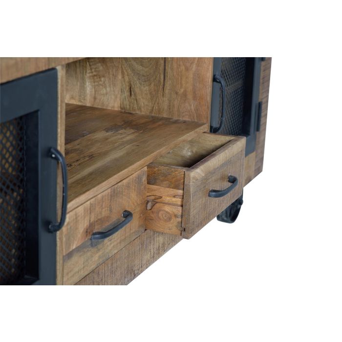 Giner y Colomer Mueble TV Industrial de Madera de Mango y Metal Natural 150 cm 4