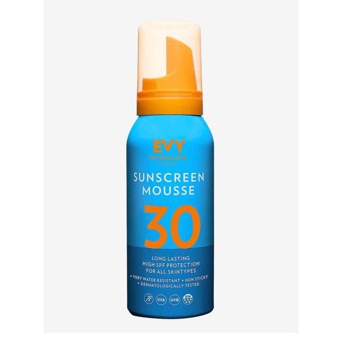 Evy Technology Espuma Protectora Solar SPF 30 para Todo Tipo de Pieles Mujer 100 ml