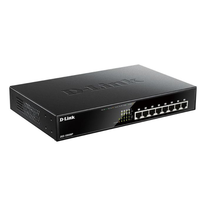 D-Link DGS-1008MP Switch de Escritorio con 8 Puertos PoE Gigabit Ethernet 1 D-Link DGS-1008MP Switch de Escritorio con 8 Puertos PoE Gigabit Ethernet 1