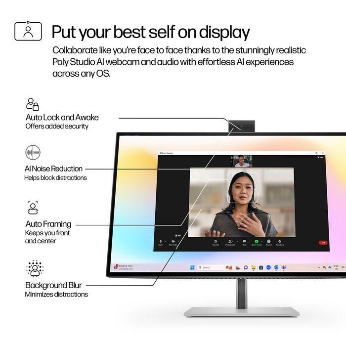 HP Series 7 Pro 27 inch 4K Conferencing Monitor - 727pm 6 HP Series 7 Pro 27 inch 4K Conferencing Monitor - 727pm 6