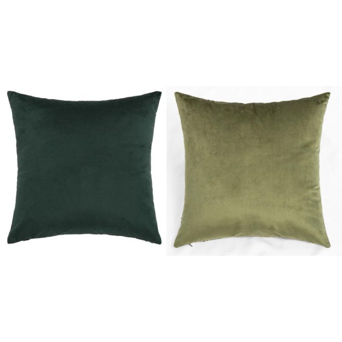 DKD Home Decor Funda Cojín Navidad Alpina Verde Chenilla 45x45 cm (4 Unidades) 1
