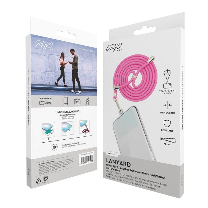 Colgante para Funda Universal Myway MWSTR0002/ Rosa 3