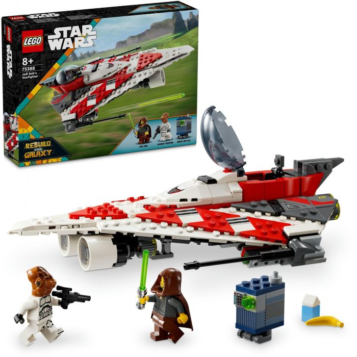 LEGO 75388 Star Wars Caza Estelar de Jedi Bob, incluye 2 Minifiguras, Droide Servo, Juguete de Construcción para Niños +8 años 2 LEGO 75388 Star Wars Caza Estelar de Jedi Bob, incluye 2 Minifiguras, Droide Servo, Juguete de Construcción para Niños +8 años 2