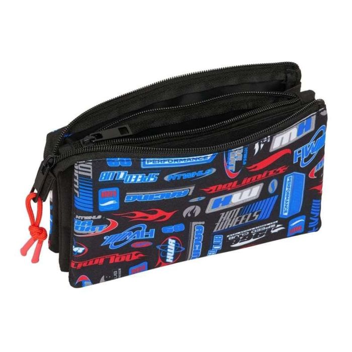 Safta Portatodo Triple Hot Wheels 22x12x3 cm 2 Safta Portatodo Triple Hot Wheels 22x12x3 cm 2