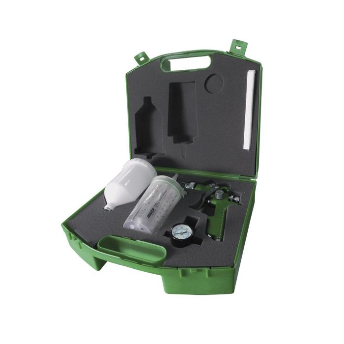 Mota Herramientas P700 Pistola de Pintura de Gravedad HVLP con Kit Boquilla 1.4 mm y Depósito 600 cc 1 Mota Herramientas P700 Pistola de Pintura de Gravedad HVLP con Kit Boquilla 1.4 mm y Depósito 600 cc 1