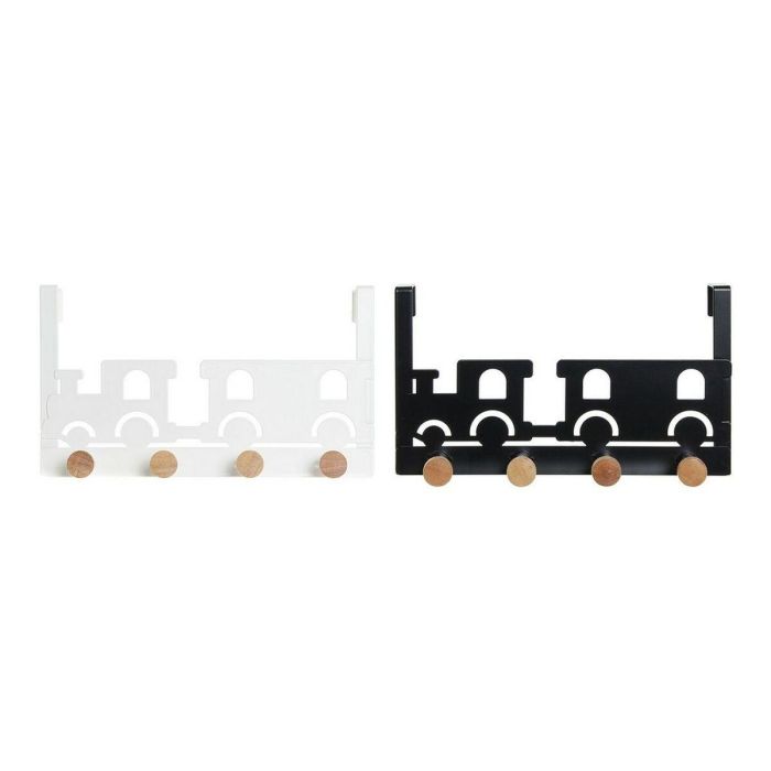Perchero Basicos DKD Home Decor Negro Blanco 8.5 x 16.5 x 28.5 cm (2 Unidades) Perchero Basicos DKD Home Decor Negro Blanco 8.5 x 16.5 x 28.5 cm (2 Unidades)