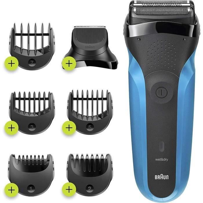 Afeitadora eléctrica Braun Series 3 310BT para hombre: 3 cuchillas flexibles que se adaptan a los contornos de su cara 1 Afeitadora eléctrica Braun Series 3 310BT para hombre: 3 cuchillas flexibles que se adaptan a los contornos de su cara 1