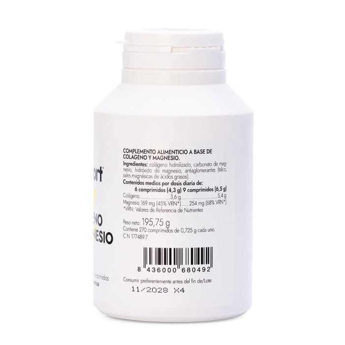 Amlsport Colágeno con Magnesio 270 Comprimidos Suplemento para Huesos Piel y Músculos 2 Amlsport Colágeno con Magnesio 270 Comprimidos Suplemento para Huesos Piel y Músculos 2