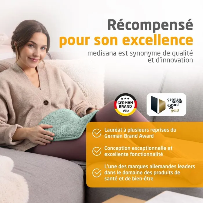 Medisana Almohadilla Térmica Ultrasuave HP 517 - 100 W - 4 Niveles - Verde 5