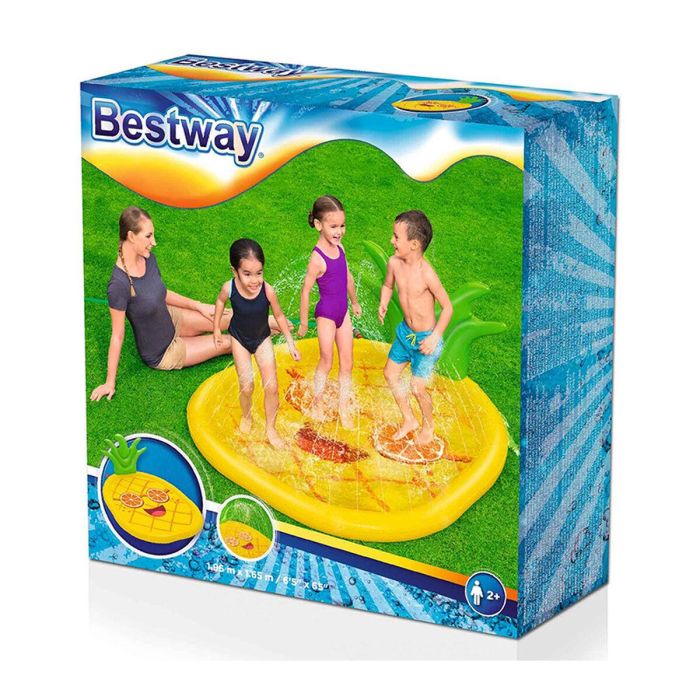 Bestway Aspersor Colchoneta Hinchable Piña 196x165 cm +2 Años Jardin 52565 12