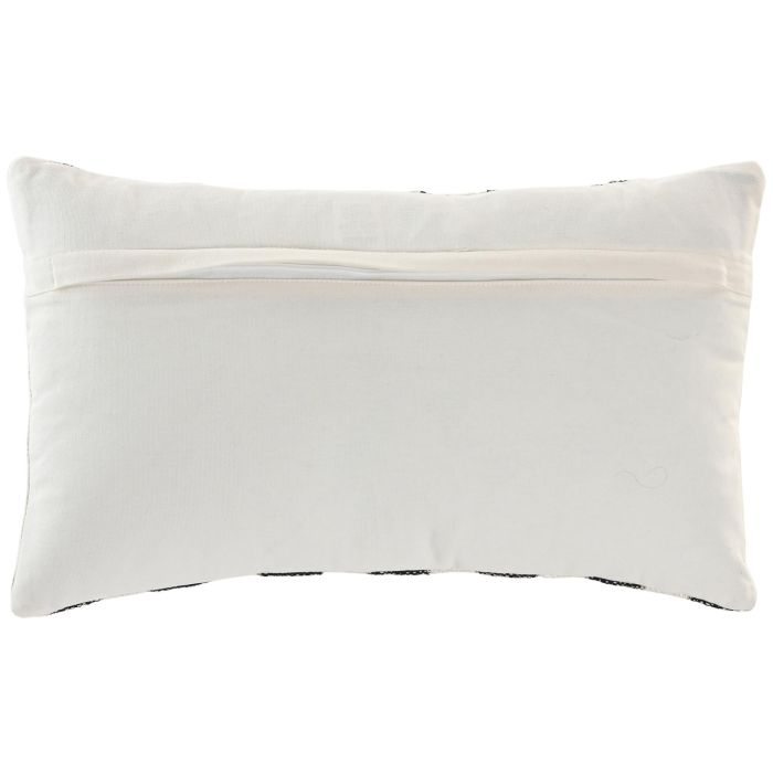 Cojin Tradicional DKD Home Decor Blanco Negro 30 x 50 cm (2 Unidades) 2