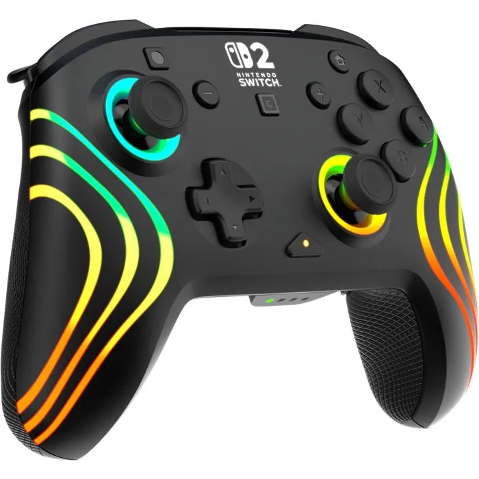 Turtle Beach Gamepad Afterglow Wave RGB Inalámbrico para Nintendo Switch 2 - Negro