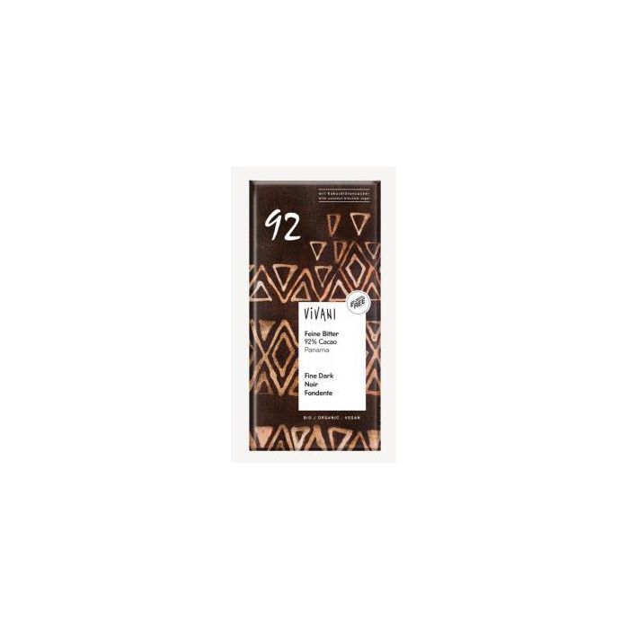 Chocolate Negro 92% Panama Azucar Coco 80G Vegan Chocolate Negro 92% Panama Azucar Coco 80G Vegan