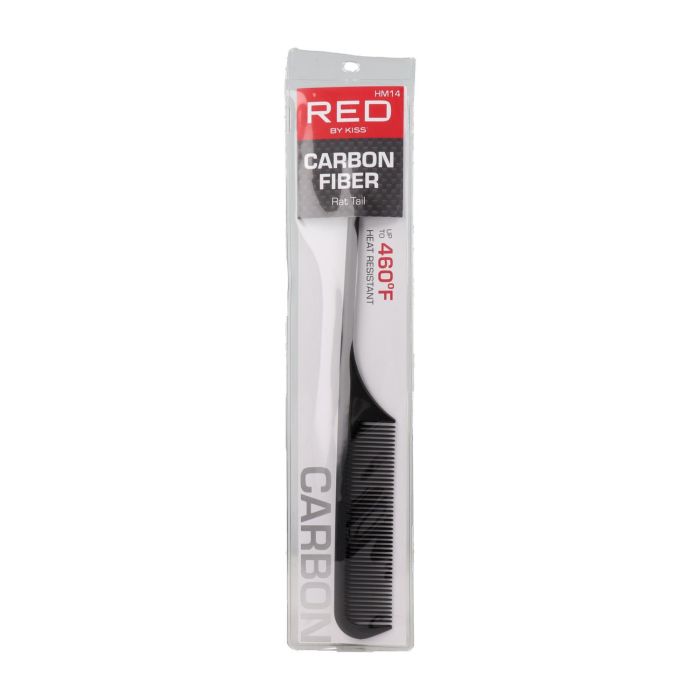 Red Kiss Carbon Rat Tail Comb Peine