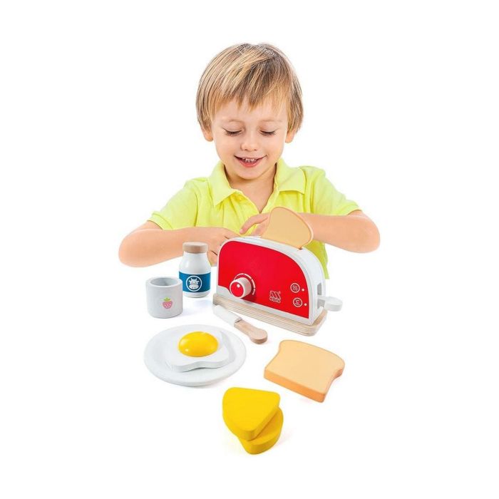 Molto Tostadora de Juguete de Madera con 9 Accesorios para Niños +1 Año - 26.5x20x12 cm 4