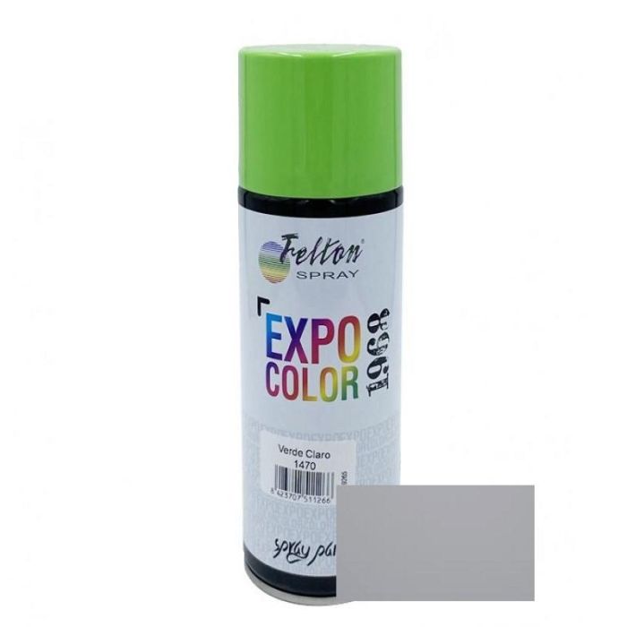 Felton Spray Pintura Gris Claro 200ml, Alta Calidad, Secado Rápido, para Uso Industrial y Muebles