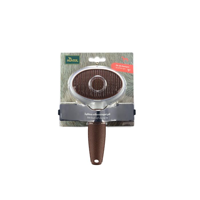 Hunter Cepillo Para Cardar Autolimpiable Talla L para Perros 5