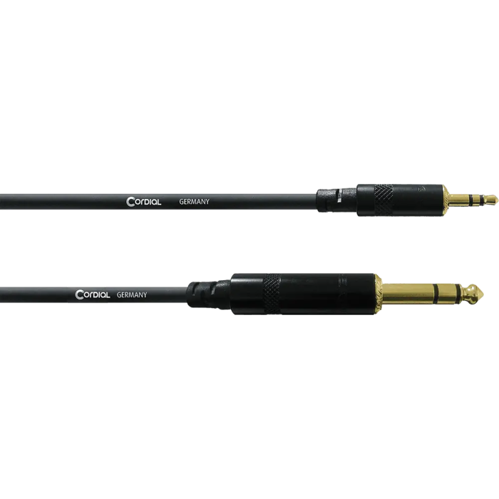 Cordial Cable De Audio Minijack/Jack Estéreo 1,5 M 0 Cordial Cable De Audio Minijack/Jack Estéreo 1,5 M 0