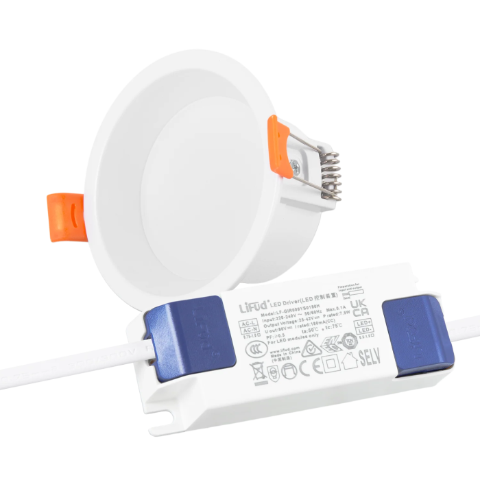 Philips Downlight LED 7W 140Lm/W Driver LIFUD Flicker Free 4000K