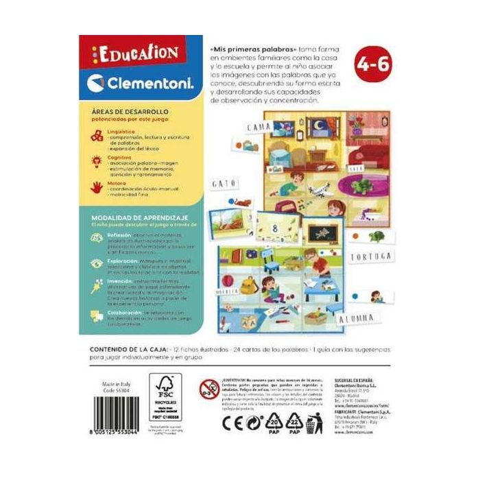 Juego educativo aprendo mis primeras palabras 18x23x7 cm 2 Juego educativo aprendo mis primeras palabras 18x23x7 cm 2