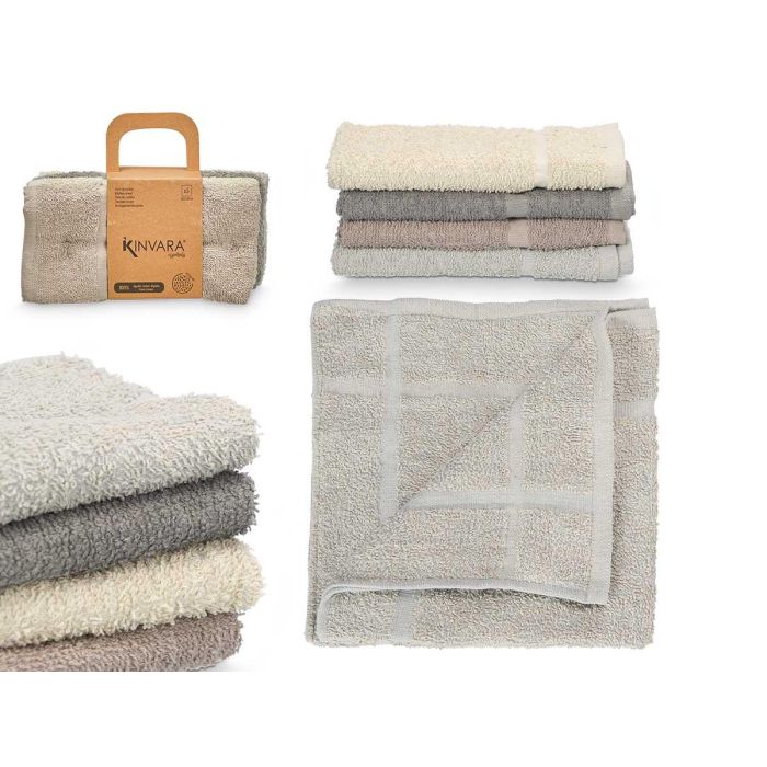 Paño De Cocina Algodon 400 Gr 50X50 Surt 5 Gris Kinvara (40 Unidades) Paño De Cocina Algodon 400 Gr 50X50 Surt 5 Gris Kinvara (40 Unidades)