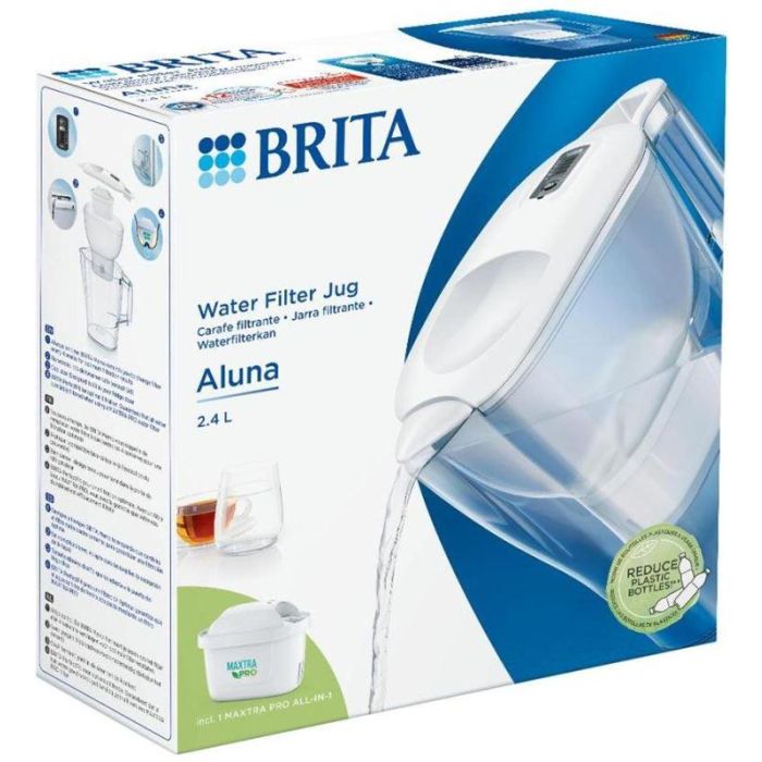 Brita Jarra Aluna 2.4L Blanca con Filtro Maxtra Pro ALL-IN-1