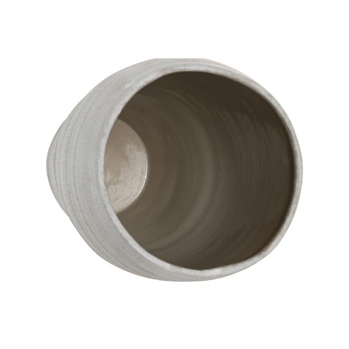 Jarron Scandi DKD Home Decor Blanco Marron 17 x 21 x 17 cm (4 Unidades) 2