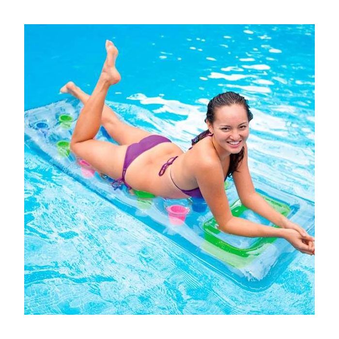 Intex Colchoneta 18 Vasos transparentes 188x71 cm - Modelos Surtidos 3 Intex Colchoneta 18 Vasos transparentes 188x71 cm - Modelos Surtidos 3