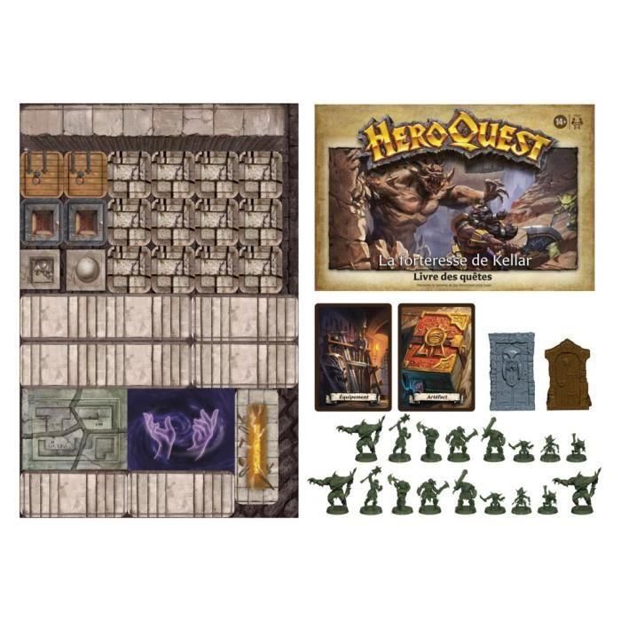 Heroquest, Extension La Fortress de Kellar, 2 A 5 jugadores, 14 años, Heroquest Game System requerido - Avalon Hill 3