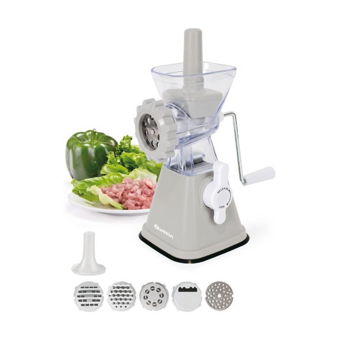 Picadora de carne con manivela Quttin (6 Unidades) 6