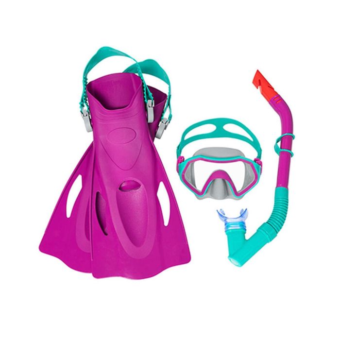 Gafas de Buceo con Tubo y Aletas Bestway 37-41 5