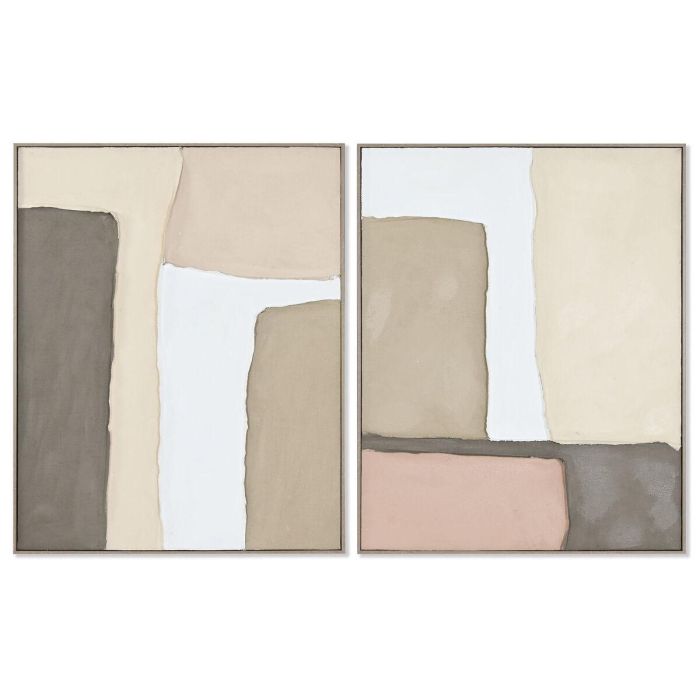 Cuadro Urban DKD Home Decor Multicolor Blanco 4.5 x 102 x 82 cm (2 Unidades) Cuadro Urban DKD Home Decor Multicolor Blanco 4.5 x 102 x 82 cm (2 Unidades)