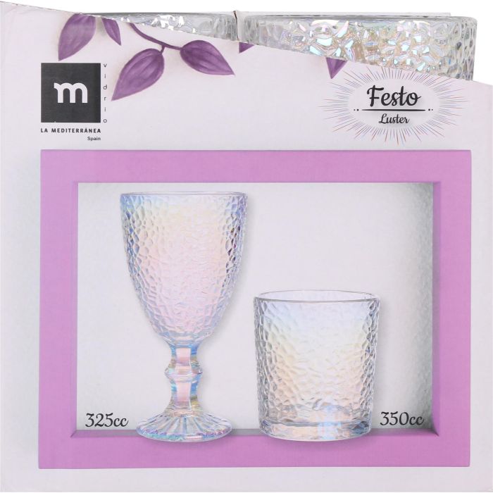 La Mediterranea Copa Festo Luster 325 cc ø8.7 x 17 cm (36 Unidades) 2 La Mediterranea Copa Festo Luster 325 cc ø8.7 x 17 cm (36 Unidades) 2