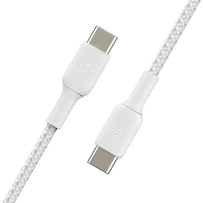 Cable USB-C Belkin CAB004BT2MWH2PK Blanco 2 m (2 Unidades) 2 Cable USB-C Belkin CAB004BT2MWH2PK Blanco 2 m (2 Unidades) 2