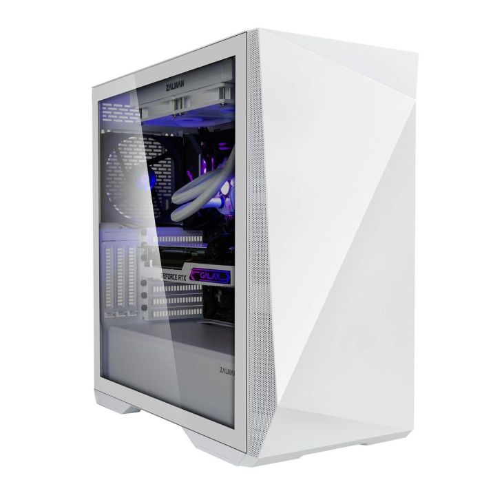 Zalman Z9ICEBERG-WH Carcasa PC Torre Media Z9 Iceberg E-ATX/ATX/mATX/mITX Blanca sin Fuente con USB-C y Vidrio Templado 8